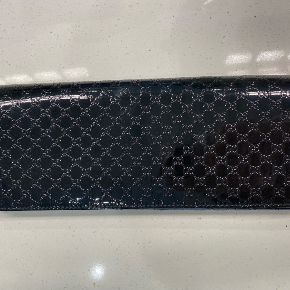 Gucci clutch patent leather evening bag